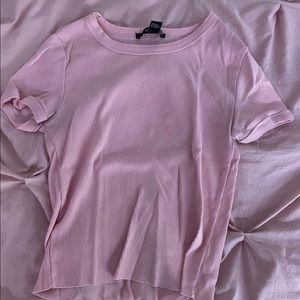 Forever 21 medium ribbed pink tee